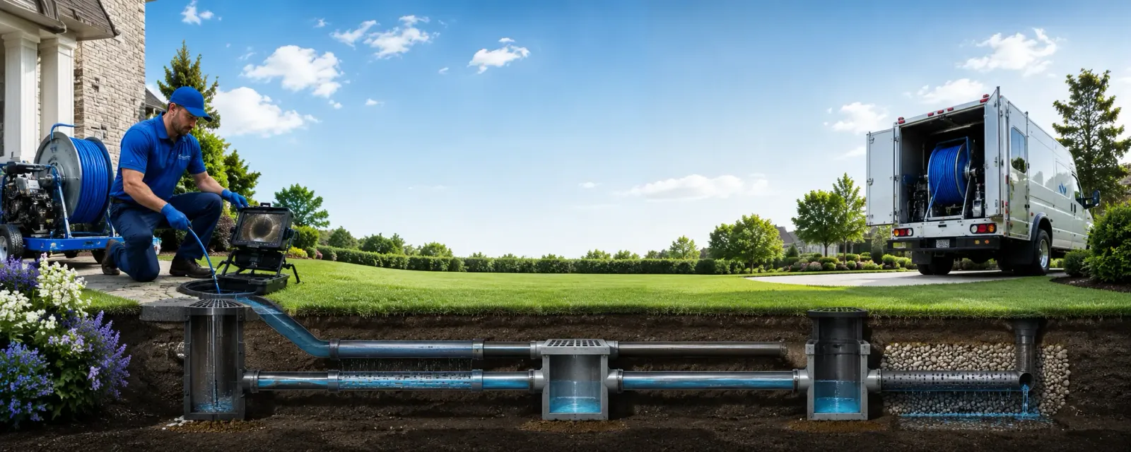Outdoor drain cleaning information for Horntown, VA